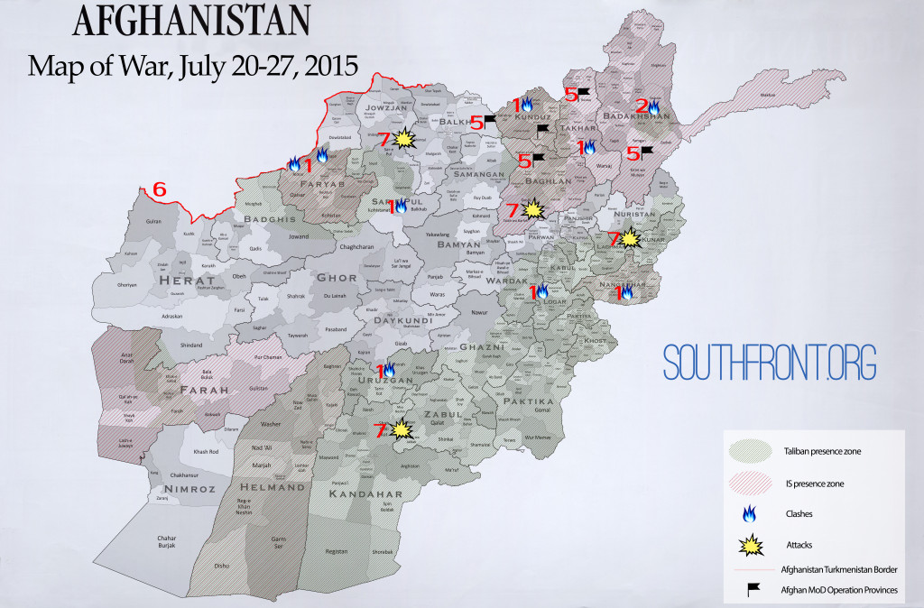 Afghanistan Map of War, July 20-27, 2015