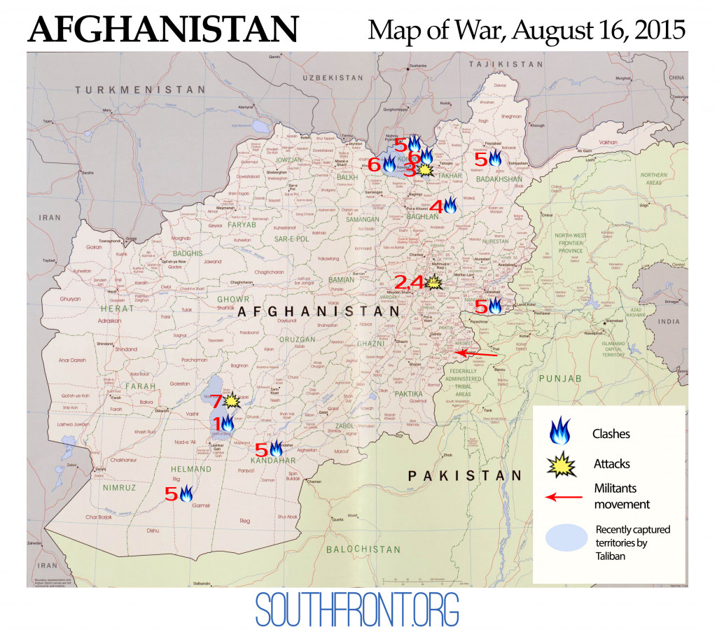 Afghanistan Map of War, August 16, 2015: Taliban's Disunity Hasn't Made the Group Any Less Lethal