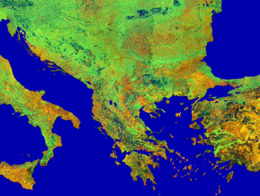Satellite view of the Balkans. Source: http://www.zonu.com/