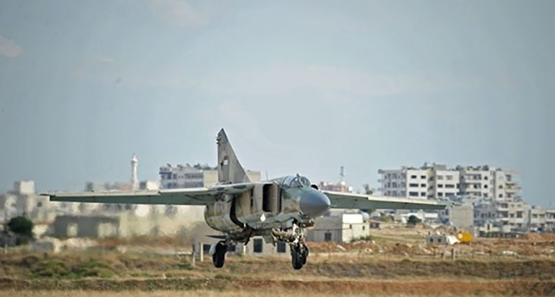 Syrian Air Force Pounds Terrorists in Hama