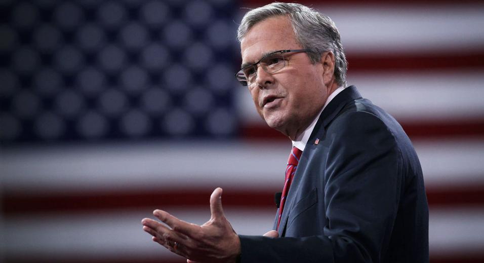 NATIONAL HARBOR, MD - FEBRUARY 27:  Former Florida governor Jeb Bush speaks at the 42nd annual Conservative Political Action Conference (CPAC) February 27, 2015 in National Harbor, Maryland. Conservative activists attended the annual political conference to discuss their agenda.  (Photo by Alex Wong/Getty Images)