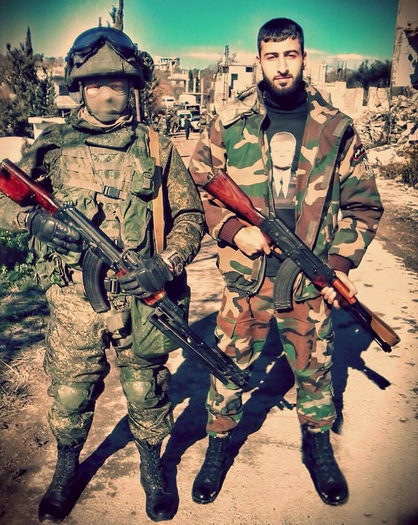 Russian Military Advisors in Syria? SAA Soldier Uploaded Photo "With a friend"