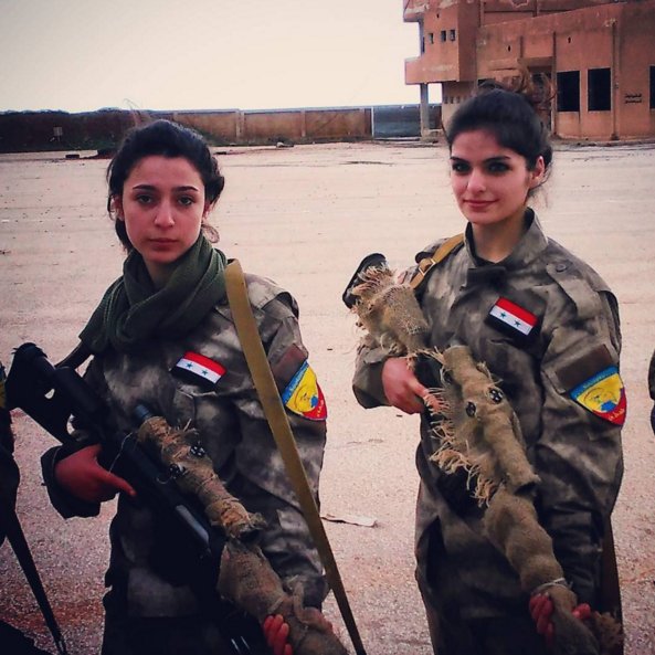 Photo: Females Snipers of Syrian Army