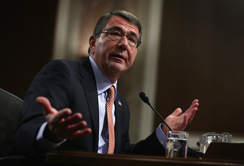 WASHINGTON, DC - FEBRUARY 04: Former U.S. Deputy Secretary of Defense Ashton Carter testifies during his confirmation hearing before the Senate Armed Services Committee February 4, 2015 on Capitol Hill in Washington, DC. If confirmed, Carter will succeed Chuck Hagel as the next Secretary of Defense. (Photo by Alex Wong/Getty Images)