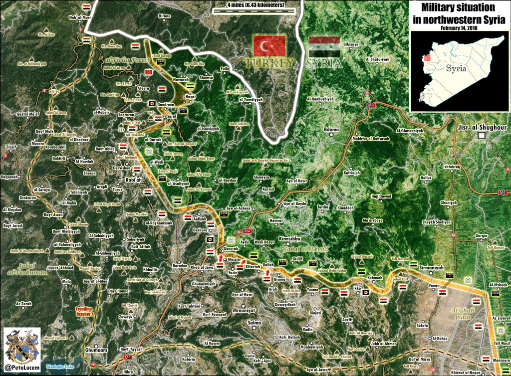 Military Situation in the Latakia Governorate on the 14th February