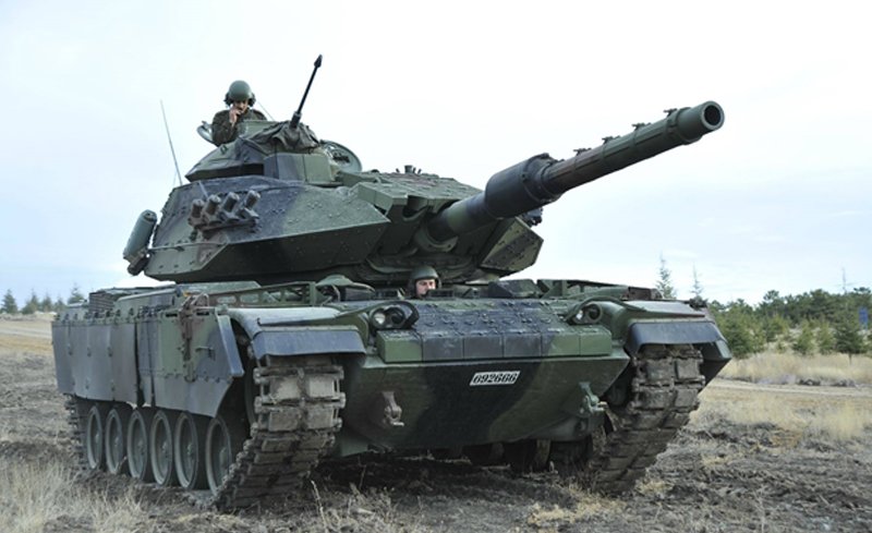 A modernized M-60T (Sabra Mk. II) on maneuvers.