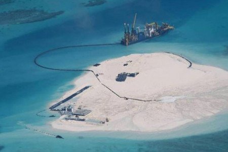 Facilities built by the Chinese in Nansha Islands
