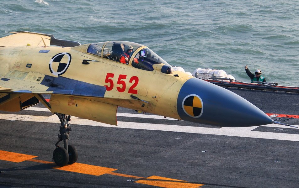 China: J-15 Fighters Successful Taking-off and Landing on Carrier