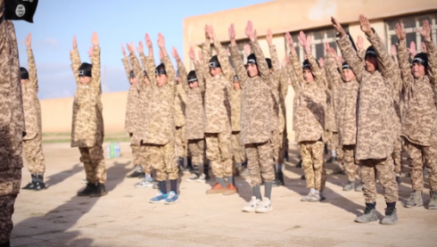 ISIS militants at training camp