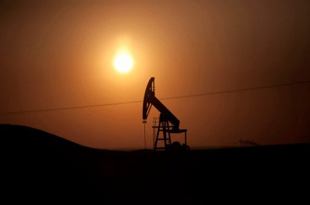 An oil field near the town of Deriq, Syria.