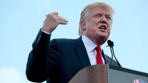 US Republican presidential candidate, Donald Trump