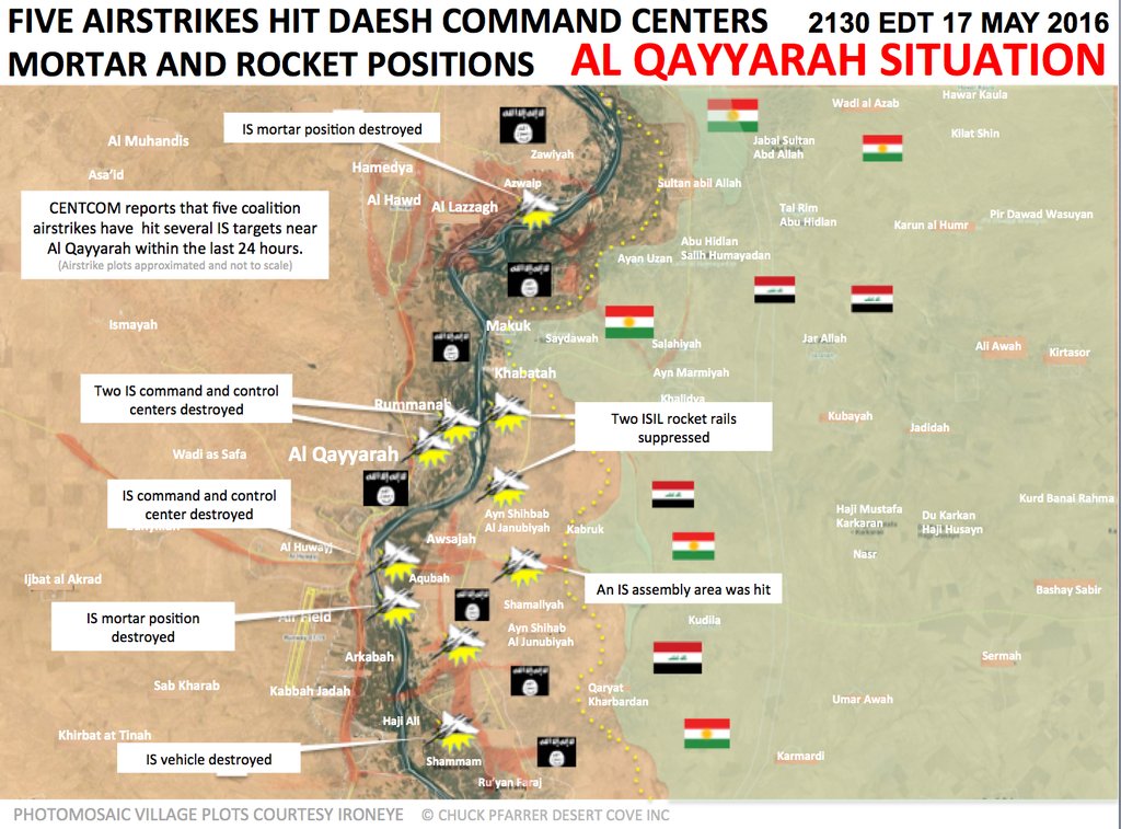 Military Situation in Iraq's Al Qayyarah on May 17