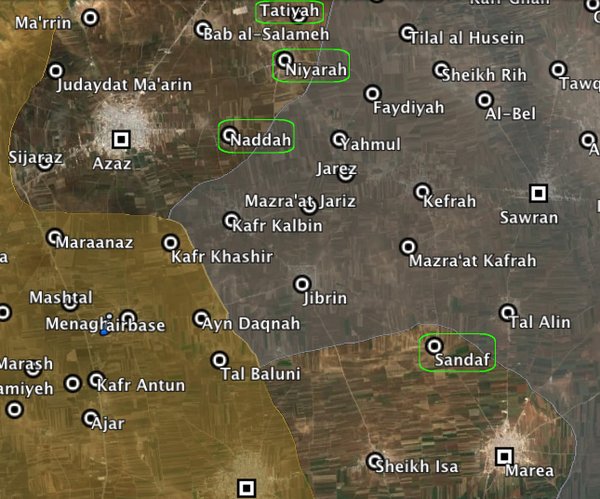 Rebels Regain 4 Villages from ISIS near Azaz in Northern Syria