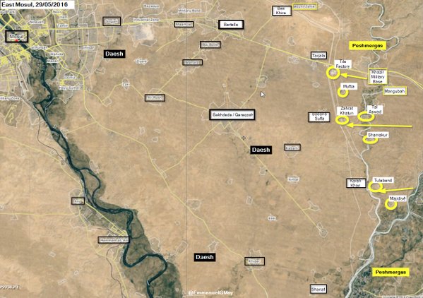 Iraq: Kurdish Peshmerga Seizes 7 Settlements from ISIS East of Mosul