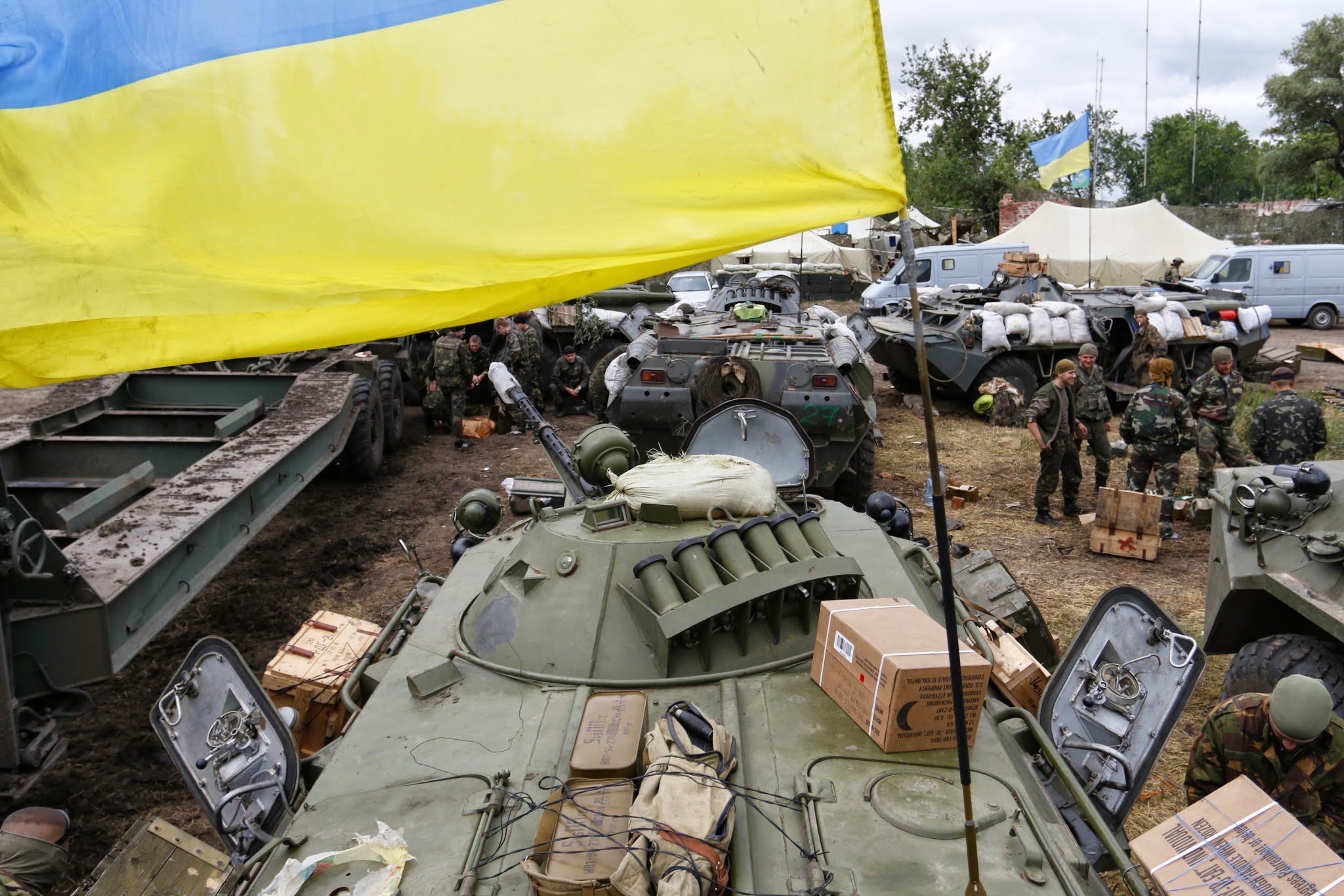 BTR-80 in Ukrainian service, 12 June 2014