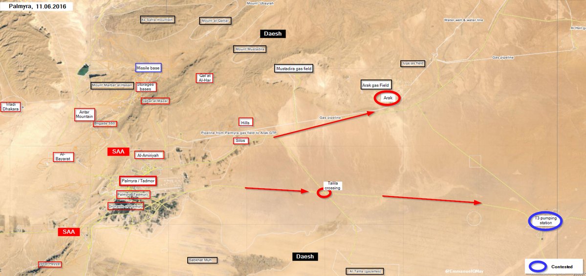 Syrian Army captures the strategic town of Arak in blitz offensive east of Palmyra