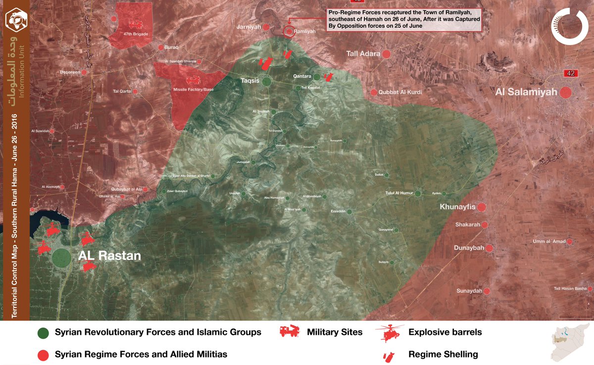 Syrian Army Seizes Town of Ramiylah in Eastern Hama