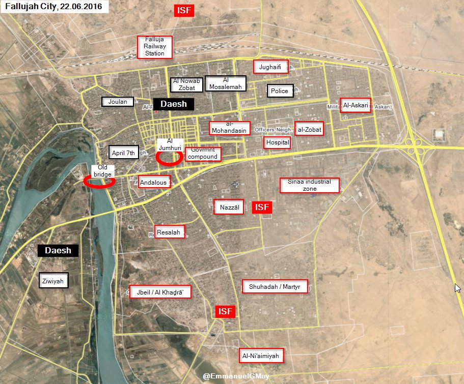 Iraqi Forces Take Al Jumhuri Neighborhood of Fallujah (Video)