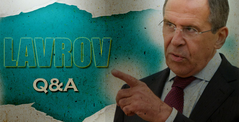 Lavrov: In Kiev, in the Headquarters of the Agency for Security an Entire Foor Is Occupied by Agents of the FBI, CIA and NSA