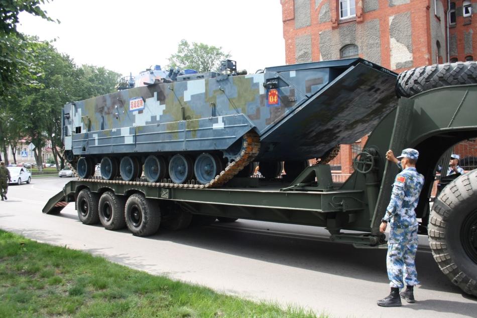 Chinese Marine ZBD05 Combat Vehicles Arrive to Russia (First Photos)