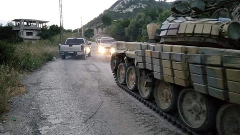 Massive convoy of Syrian Army reinforcements arrive in northern Latakia