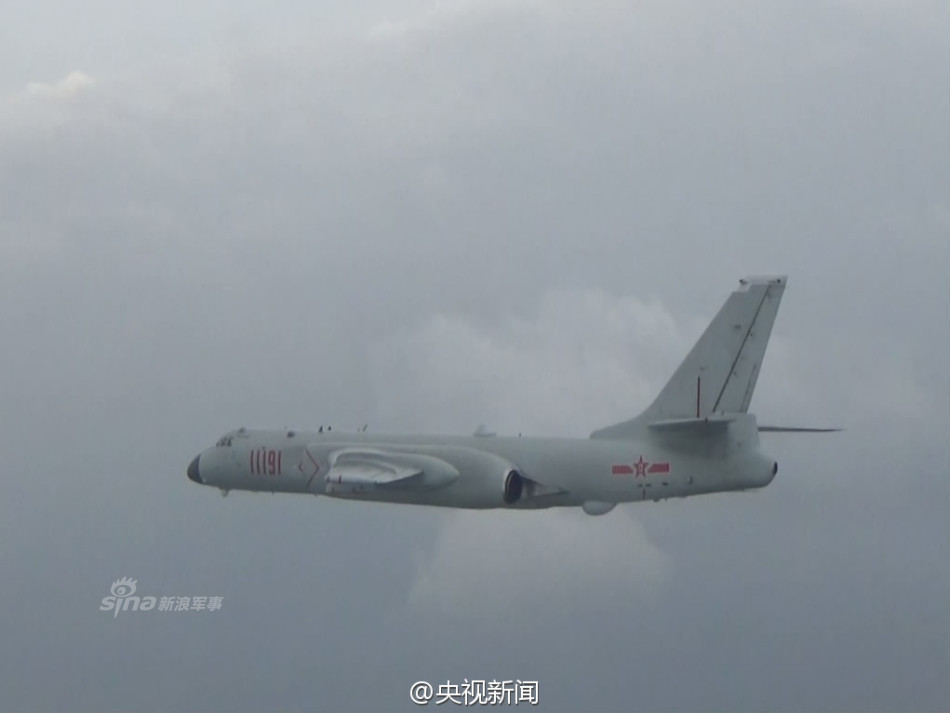 Beijing Uses Its Nuclear Capable H-6K Bomber to Patrol over South China Sea
