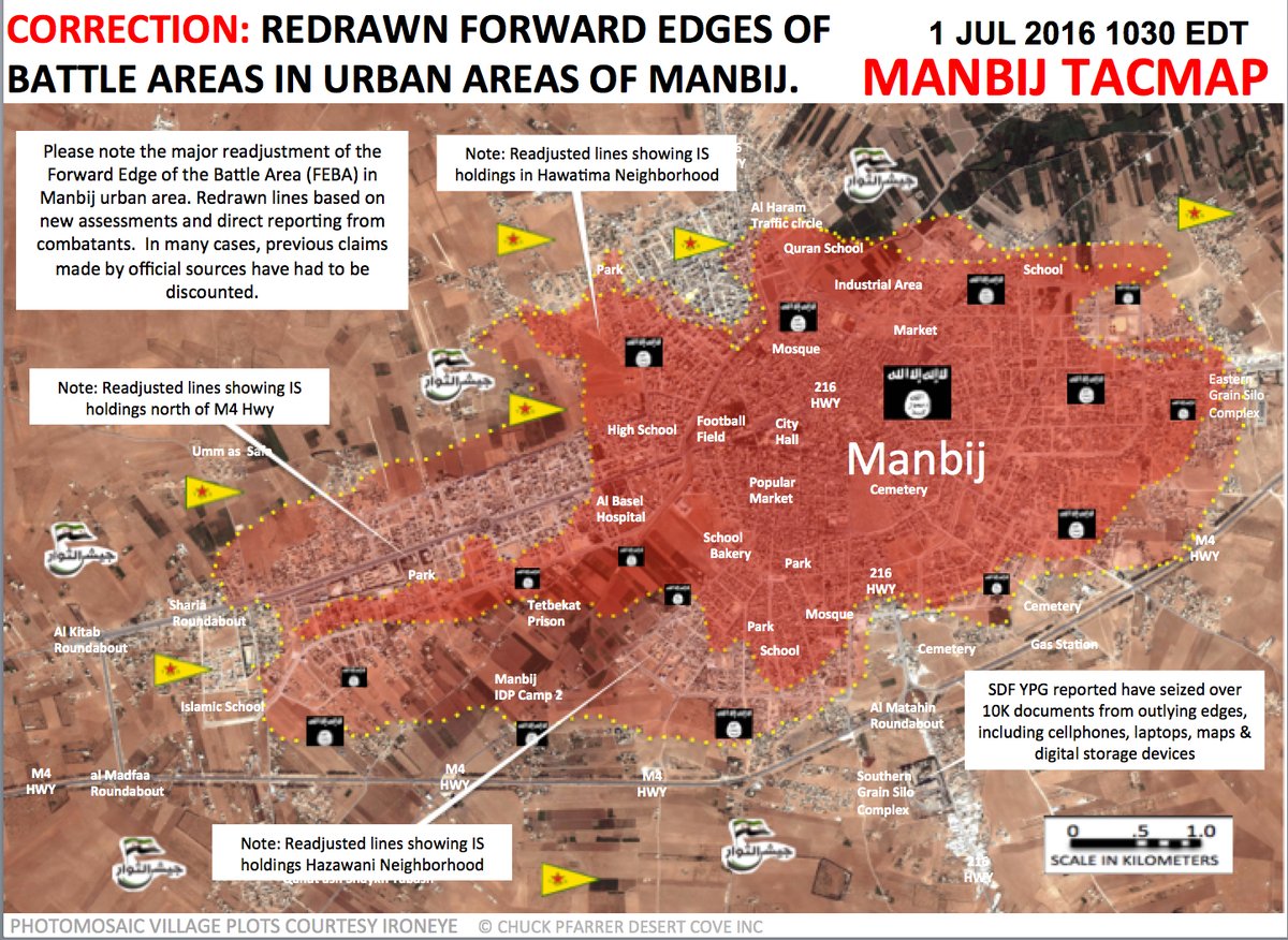 Syria: Battle for Manbij on July 1