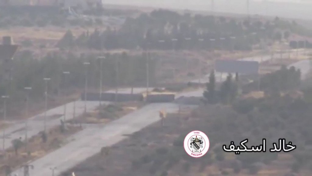 Castello road from the Syrian army positions in Aleppo