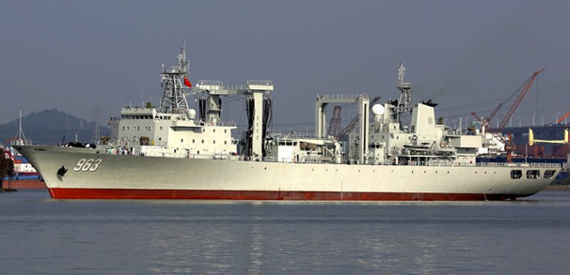 Newly commissioned Type 903A replenishment vessel. The PLAN continues to expand its complement of logistics support vessels.