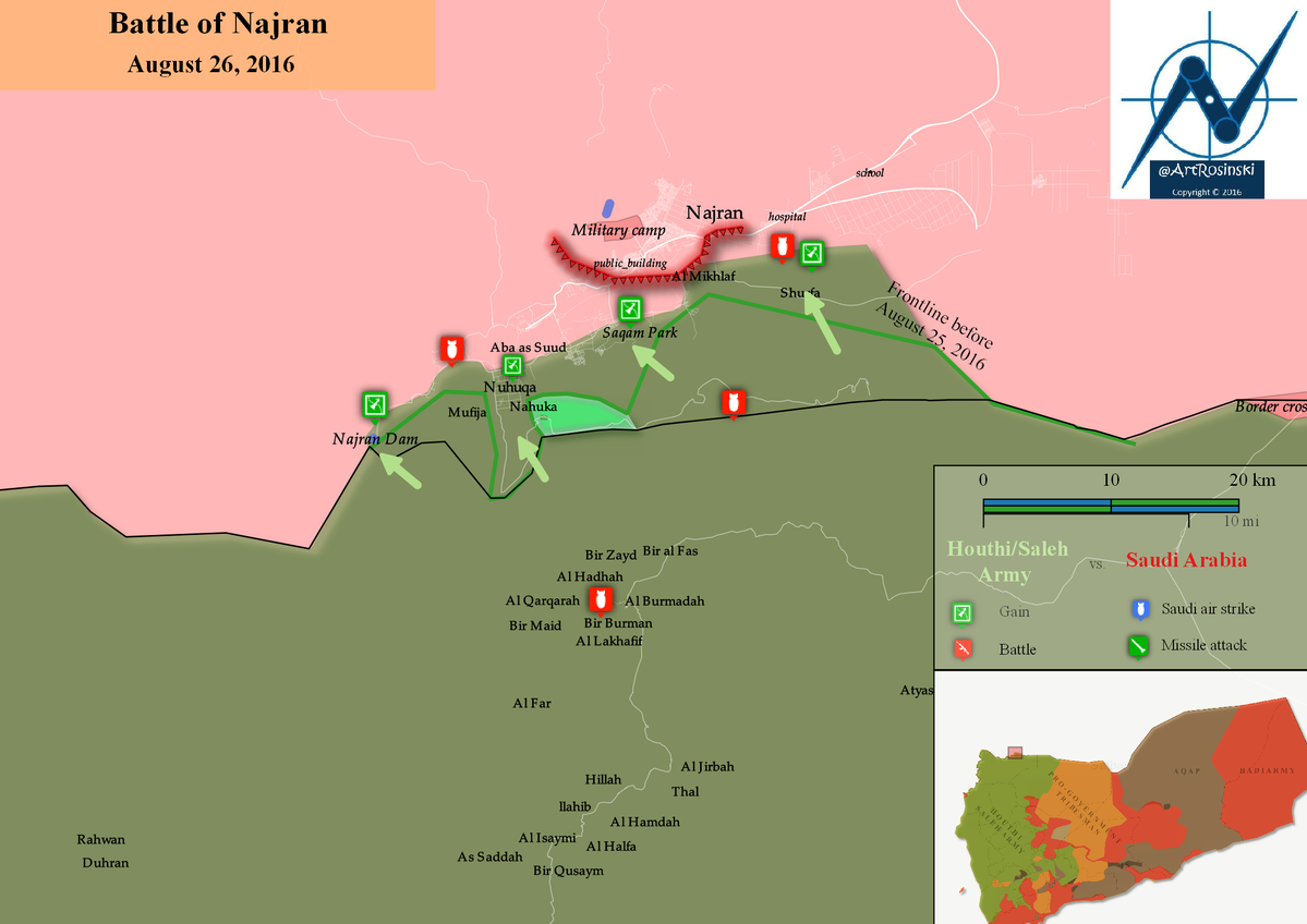 Houthi Alliance Advancing on Saudi Border City of Najran