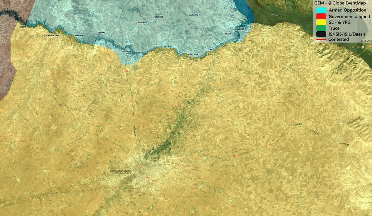 Turkey-led Forces Are in 13 km from SDF-controlled City of Manbij