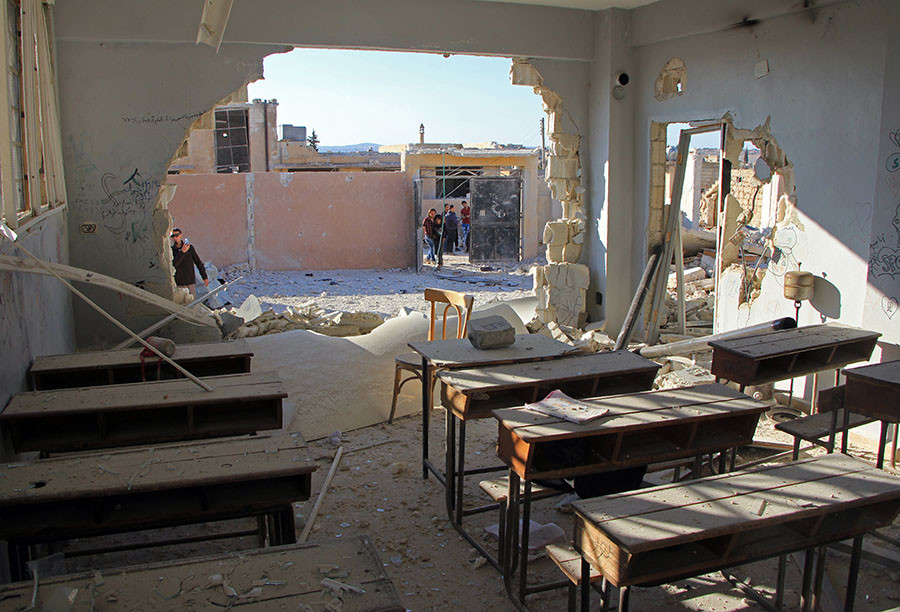 Air Attack on School in Idlib Raises New Wave of Competing Accusations