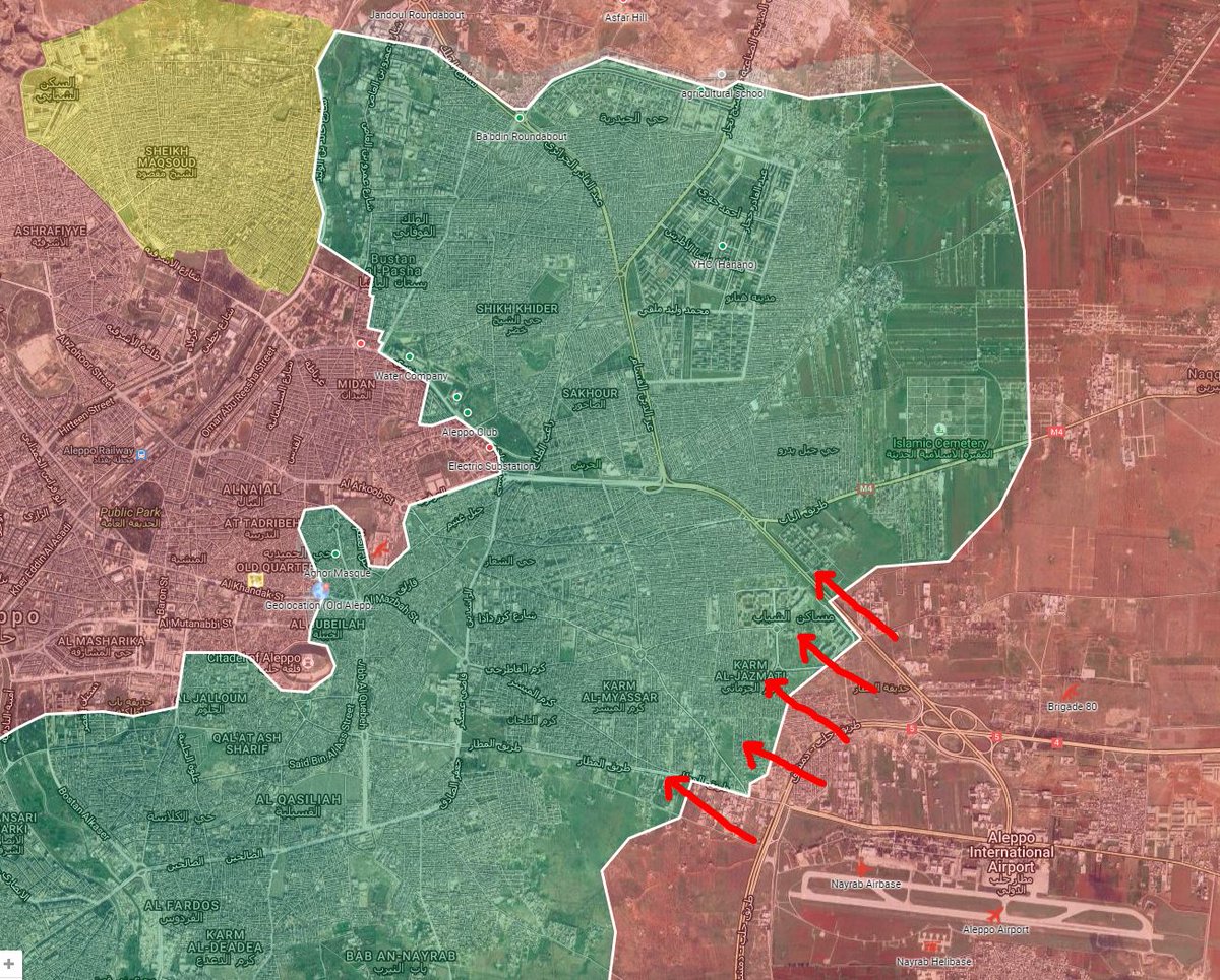 Overview of Military Situation in Aleppo City on October 16, 2016