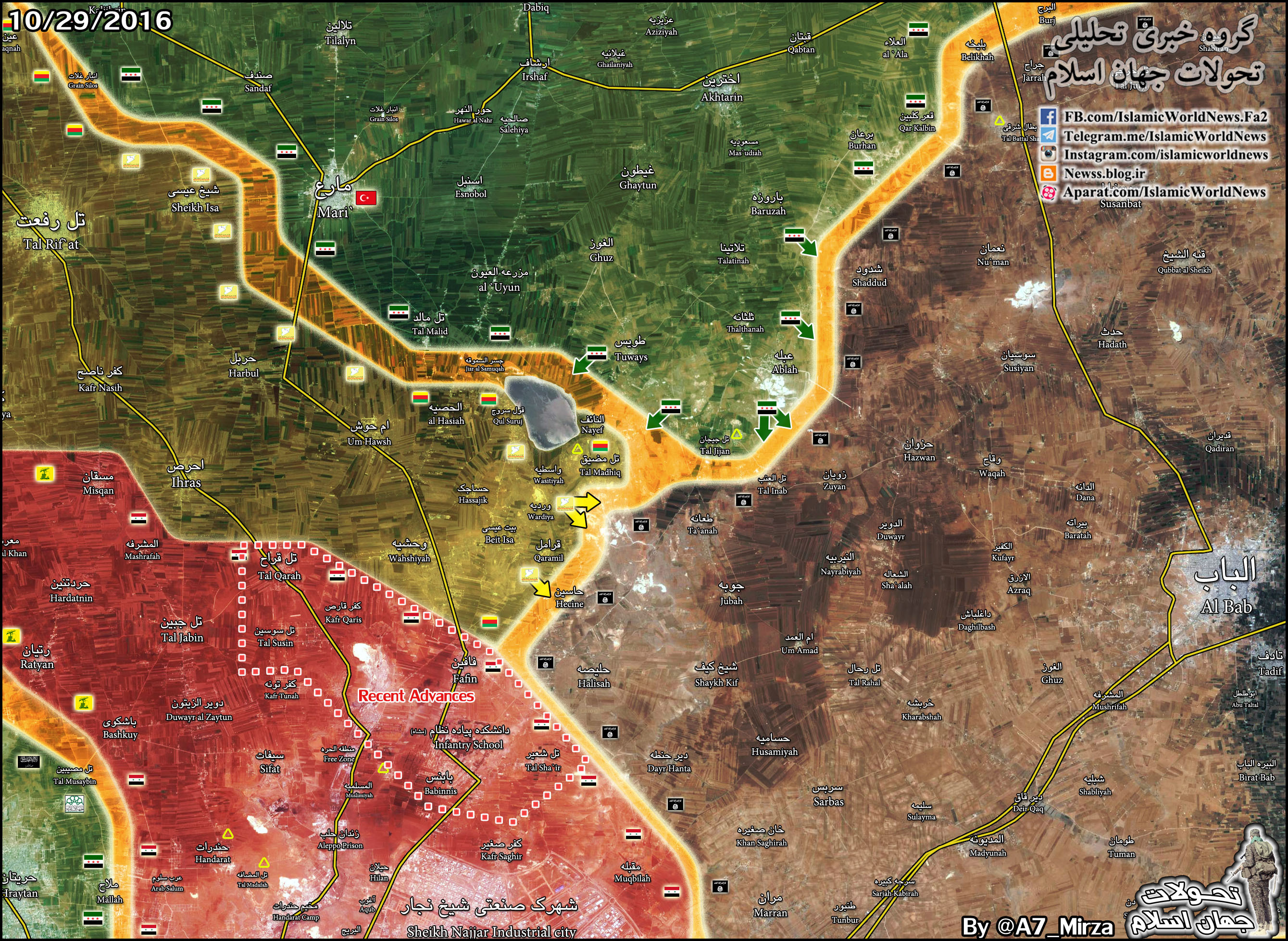 Kurdish YPG Prevents Possibility of FSA's Attack on Syrian Army in Notheastern Aleppo