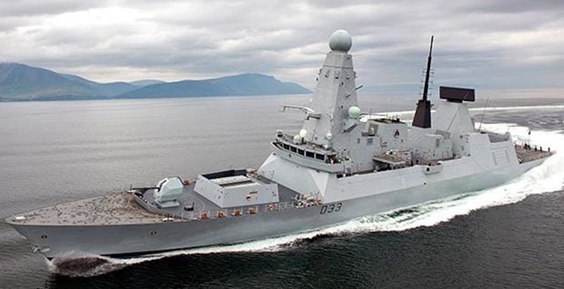 Type 45 DDG of the Royal Navy. These vessels have experienced main generator failures when operating in warm waters.