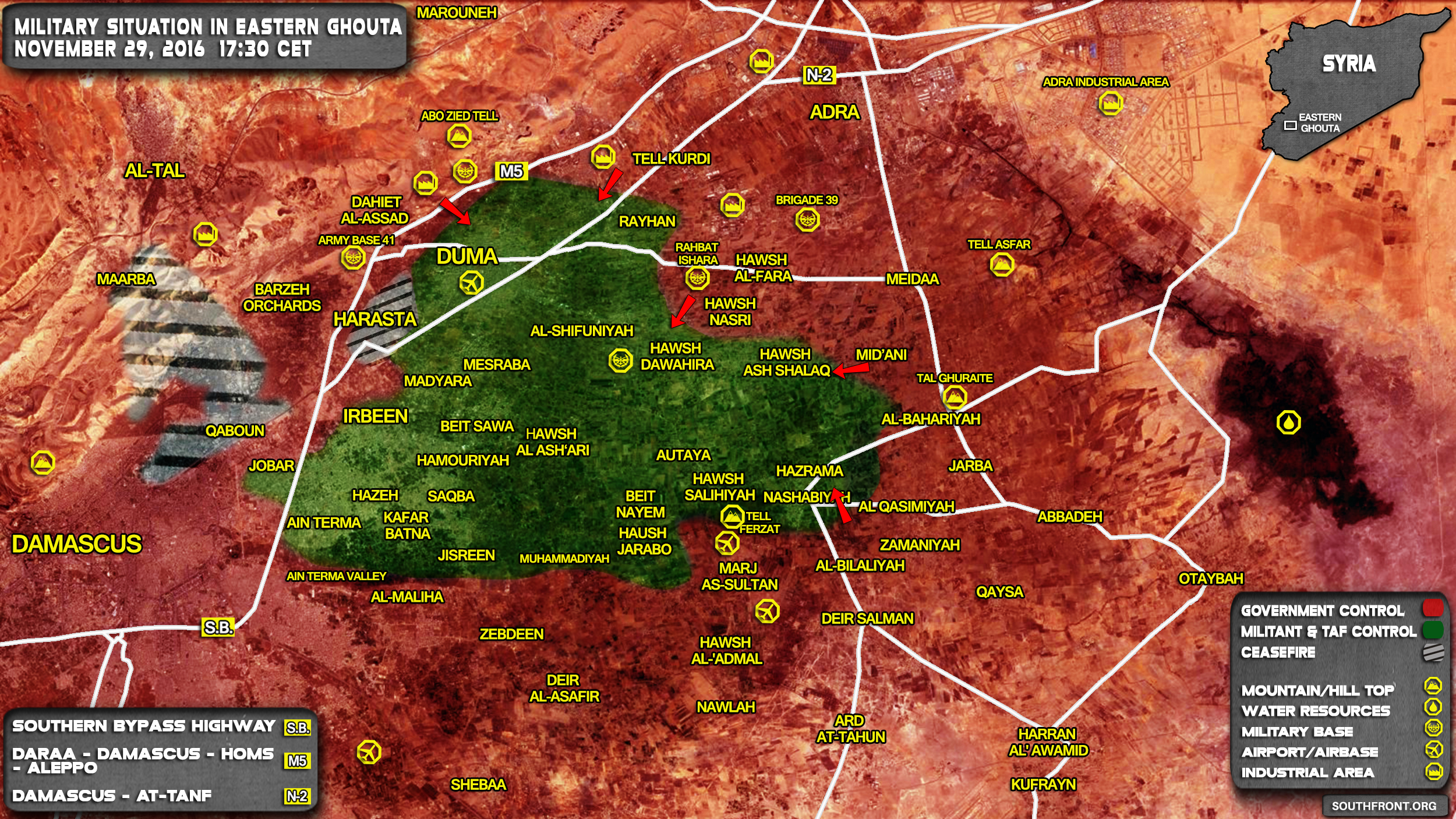 Syrian Army Liberates Mid’ani Village in Eastern Ghouta