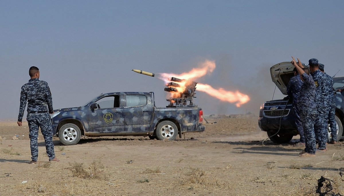 Fig.6 Coalition artillery deliver firepower against ISIL