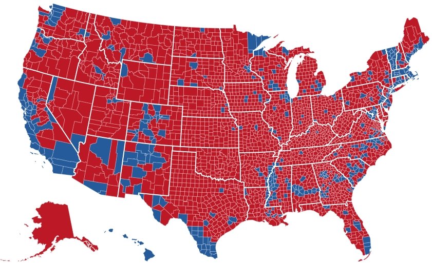 Islands of Blue In a Sea of Red