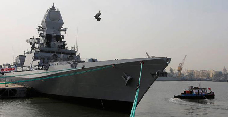 Largest Indian Warship INS Chennai Commissioned in Mumbai