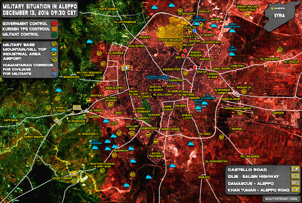 Military Situation In Syria After Liberation Of Aleppo (Maps)