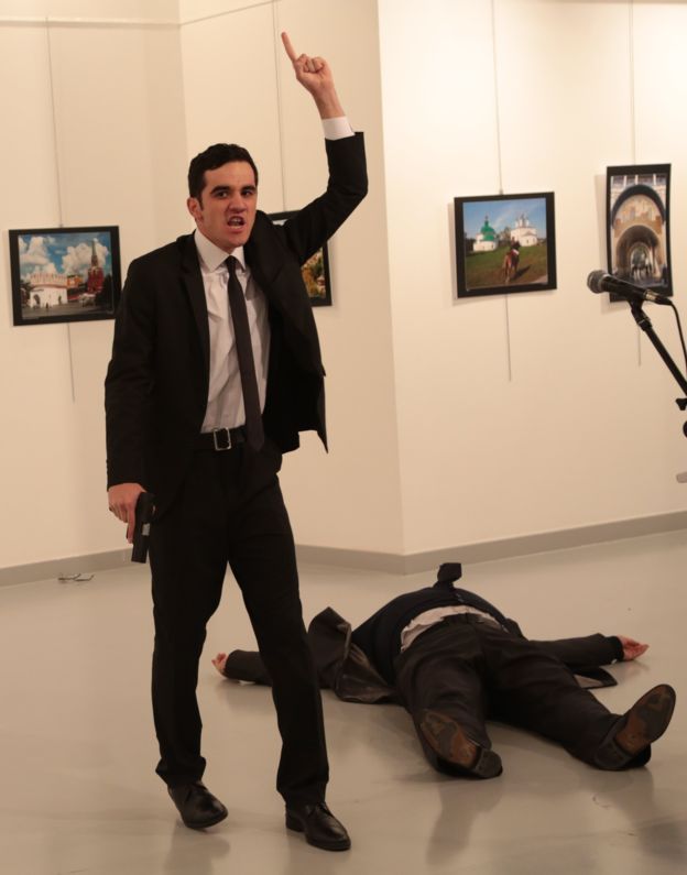 Mevlut Mert Altintas shot Andrei Karlov, and then yelled as the body lay beside him