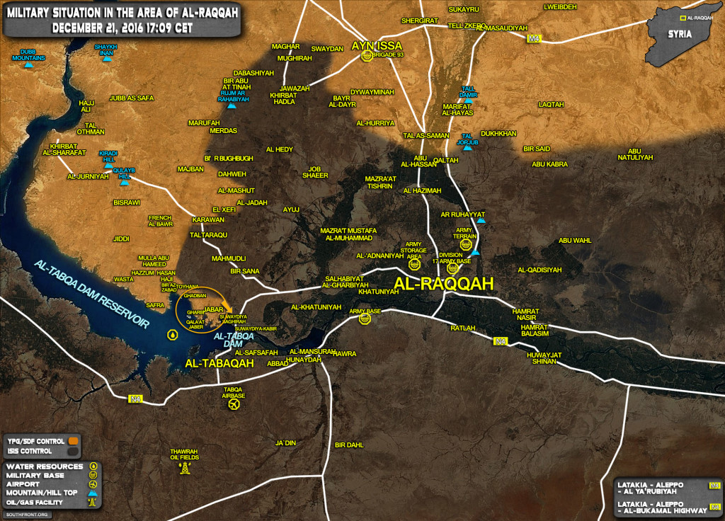 Kurdish YPG Seizes 3 More Villages In Raqqa Province, Advancing Towards Tabqa Damn