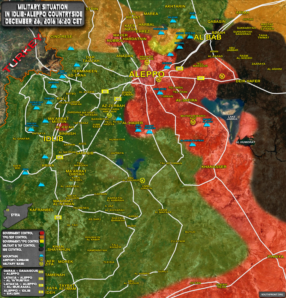 Military Situation In Idlib-Aleppo Countryside (Syria Map Update)