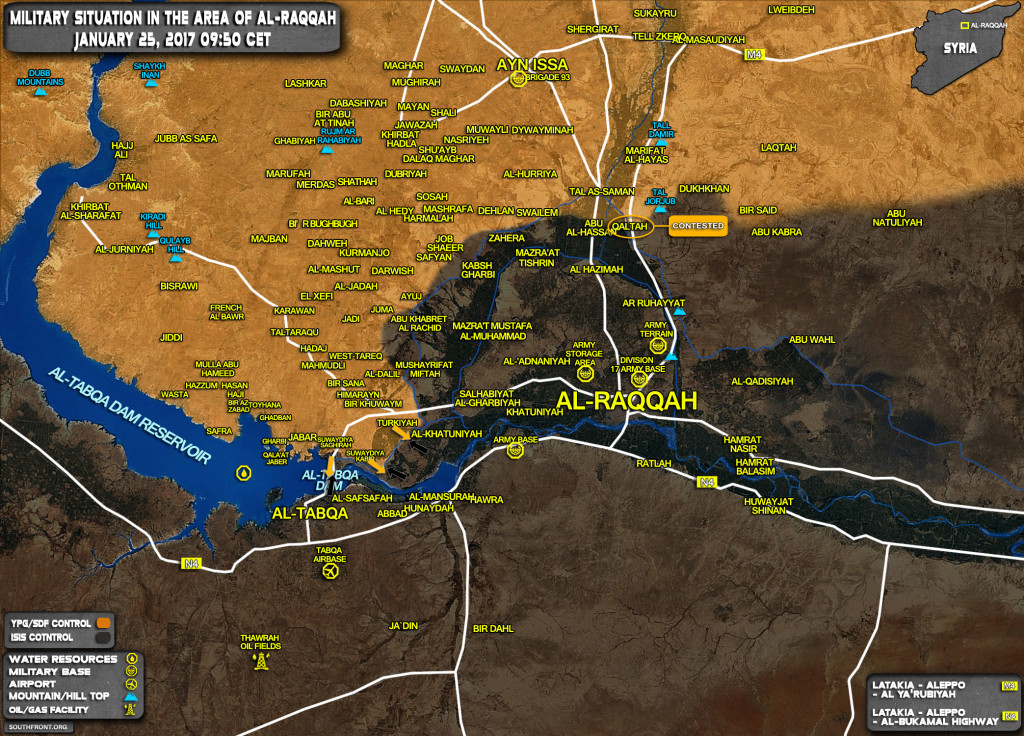 Kurdish YPG Forces Repel ISIS Counter-Attack In Al-Raqqah Province (Map)