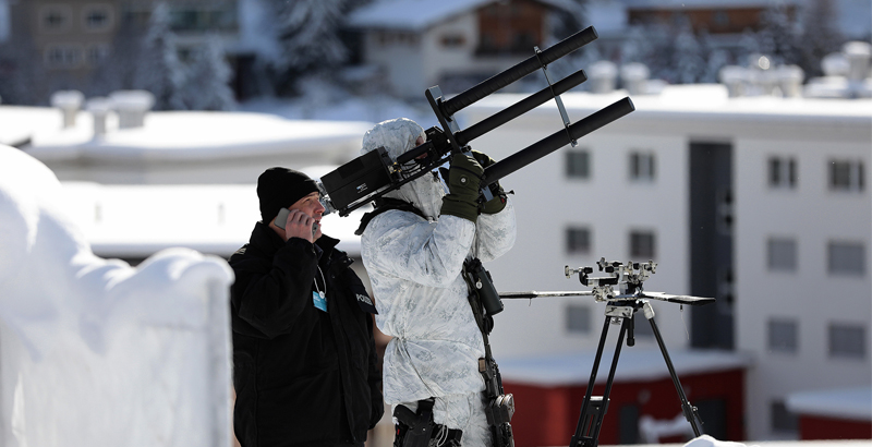 World Economic Forum in Davos Is Now Protected with Anti-Drone Guns (Photo)