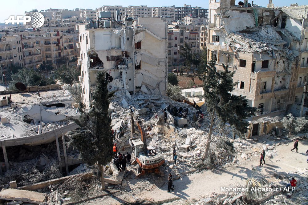 Airstrikes On Al-Qaeda-Linked Targets In City Of Idlib Kill 26 Including Civilians - Reports