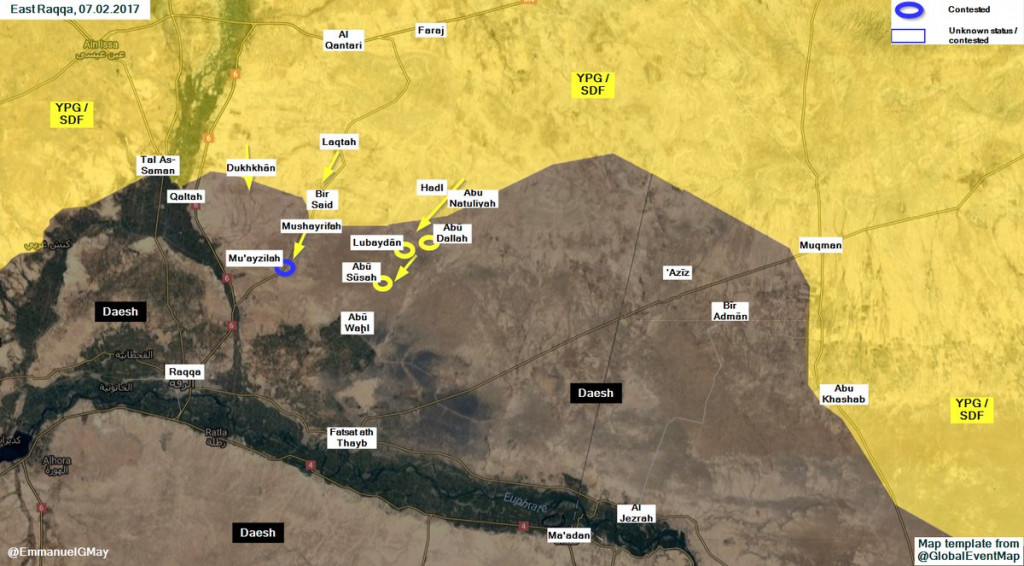 US-Backed Kurdish Units Take Control Of 3 More Villages Near Al-Raqqah