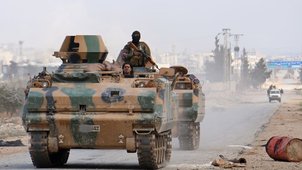 Pro-Turkish militants in the area of al-Bab