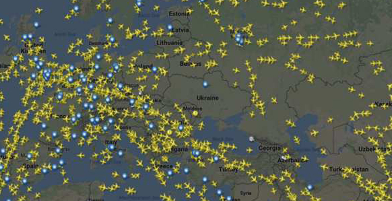How International Airlines Act in Sky of Eastern Europe
