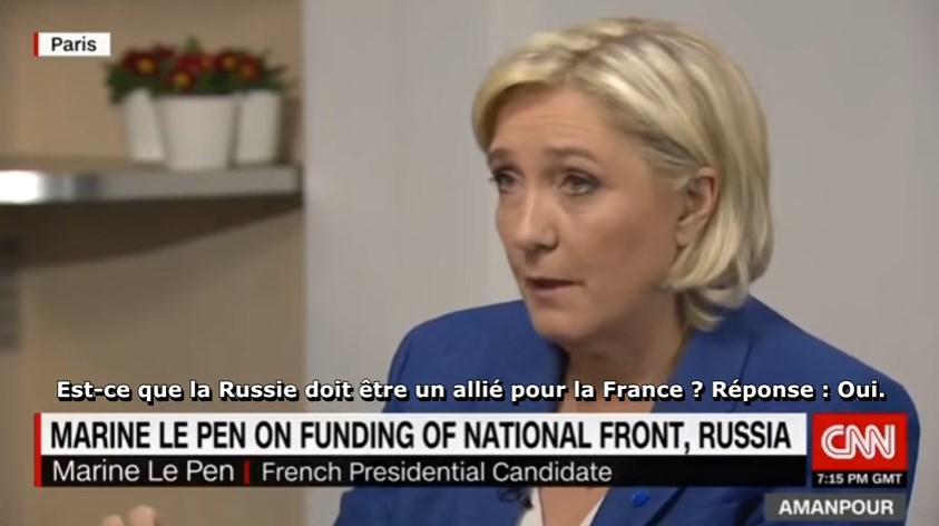 “Crimea was always Russian!” France’s Marine Le Pen schools CNN